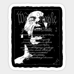 WE THE PEOPLE (SOLID BLACK) by Swoot Sticker